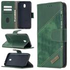 For Xiaomi Redmi 8A Matching Color Crocodile Texture Horizontal Flip PU Leather Case with Wallet & Holder & Card Slots(Green) - 1