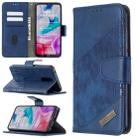 For Xiaomi Redmi 8 Matching Color Crocodile Texture Horizontal Flip PU Leather Case with Wallet & Holder & Card Slots(Blue) - 1