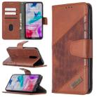 For Xiaomi Redmi 8 Matching Color Crocodile Texture Horizontal Flip PU Leather Case with Wallet & Holder & Card Slots(Brown) - 1