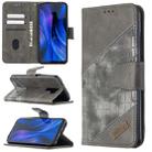 For Xiaomi Redmi 9 Matching Color Crocodile Texture Horizontal Flip PU Leather Case with Wallet & Holder & Card Slots(Grey) - 1