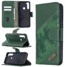 For Xiaomi Redmi Note 8T Matching Color Crocodile Texture Horizontal Flip PU Leather Case with Wallet & Holder & Card Slots(Green) - 1