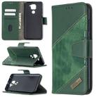 For Xiaomi Redmi  Note 9 Matching Color Crocodile Texture Horizontal Flip PU Leather Case with Wallet & Holder & Card Slots(Green) - 1