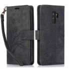 For Samsung Galaxy S9+ Orchid Butterfly Embossed Leather Phone Case(Black) - 1