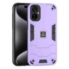 For Tecno Camon 19 Neo 2 in 1 Shockproof Phone Case(Purple) - 1