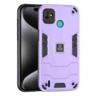 For Tecno Pop 5P 2 in 1 Shockproof Phone Case(Purple) - 1