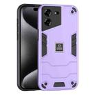 For Tecno Pova 5 2 in 1 Shockproof Phone Case(Purple) - 1