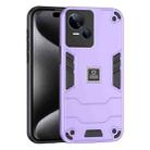 For Tecno Spark 10 5G 2 in 1 Shockproof Phone Case(Purple) - 1