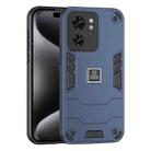 For Motorola Edge 40 Shockproof TPU Hybrid PC Phone Case(Blue) - 1