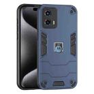 For Motorola Moto G 2023 2 in 1 Shockproof Phone Case(Blue) - 1