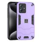 For Motorola Moto G 2023 5G 2 in 1 Shockproof Phone Case(Purple) - 1