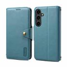 For Samsung Galaxy S23 5G Denior Cowhide Texture Wallet Style Leather Phone Case(Blue) - 1