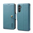 For Samsung Galaxy A24 5G Denior Cowhide Texture Wallet Style Leather Phone Case(Blue) - 1