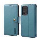 For Samsung Galaxy A33 5G Denior Cowhide Texture Wallet Style Leather Phone Case(Blue) - 1
