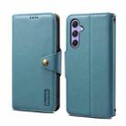 For Samsung Galaxy A54 5G Denior Cowhide Texture Wallet Style Leather Phone Case(Blue) - 1