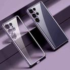 For Samsung Galaxy S24 Ultra 5G SULADA Electroplating TPU Transparent Phone Case(Purple) - 1