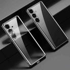 For Samsung Galaxy S24+ 5G SULADA Electroplating TPU Transparent Phone Case(Black) - 1