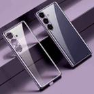 For Samsung Galaxy S24+ 5G SULADA Electroplating TPU Transparent Phone Case(Purple) - 1