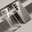 For Samsung Galaxy S25 Ultra 5G SULADA Electroplating TPU Transparent Phone Case(Grey) - 1