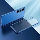 For Samsung Galaxy S24+ 5G SULADA Electroplating Frosted TPU Phone Case(Blue) - 1