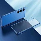 For Samsung Galaxy S24 5G SULADA Electroplating Frosted TPU Phone Case(Blue) - 1