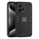 For Xiaomi Redmi Note 12 4G Global 2 in 1 Shockproof Phone Case(Black) - 1