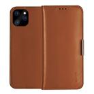 For iPhone 12 / 12 Pro DZGOGO ROYALE II Series Magnetic Horizontal Flip Leather Case with Card Slots & Holder(Brown) - 1