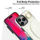 For iPhone 16 Pro Max YM007 Ring Holder Card Bag Skin Feel Phone Case(White) - 3