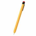 For Apple Pencil 2 Pen Clip Silicone Stylus Pen Protective Case(Yellow) - 1