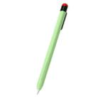 For Apple Pencil 2 Pen Clip Silicone Stylus Pen Protective Case(Matcha Green) - 1