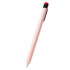 For Apple Pencil 2 Pen Clip Silicone Stylus Pen Protective Case(Pink) - 1