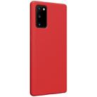 For Samsung Galaxy Note20 NILLKIN Flex Pure Series Solid Color Liquid Silicone Dropproof Protective Case(Red) - 2