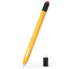 For Apple Pencil 2 Retro Pencil Style Stylus Pen Protective Case(Yellow) - 1