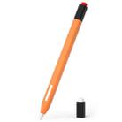 For Apple Pencil 2 Retro Pencil Style Stylus Pen Protective Case(Orange) - 1