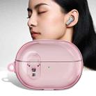 For Huawei FreeBuds Pro 3 Wireless Earphone TPU+PC Protective Case with Metal Buckle(Transparent Pink) - 1