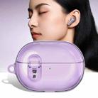 For Huawei FreeBuds Pro 3 Wireless Earphone TPU+PC Protective Case with Metal Buckle(Transparent Purple) - 1