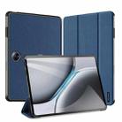 For OnePlus Pad Pro / Pad 2 12.1 DUX DUCIS Domo Series Magnetic Flip Leather Tablet Case(Blue) - 1