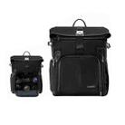 Cwatcun D95 Large Capacity Photography Backpack Shoulders Laptop Camera Bag, Size:27 x 37 x 16cm(Dark Black) - 1