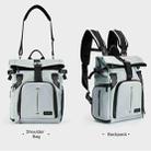 Cwatcun D95 Large Capacity Photography Backpack Shoulders Laptop Camera Bag, Size:30.5 x 18 x 38cm(Silver Grey) - 6