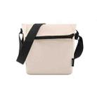 Cwatcun D103 Crossbody Camera Bag Photography Lens Shoulder Bag, Size:22.5 x 19.5 x 8cm(Beige) - 1