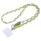 Universal Phone Three Strand Long Lanyard(White Grey Green) - 1