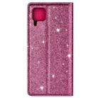 For Huawei P40 Lite Ultrathin Glitter Magnetic Horizontal Flip Leather Case with Holder & Card Slots(Rose Red) - 4