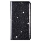 For Huawei Mate 20 Pro Ultrathin Glitter Magnetic Horizontal Flip Leather Case with Holder & Card Slots(Black) - 2