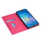For Huawei Mate 20 Pro Ultrathin Glitter Magnetic Horizontal Flip Leather Case with Holder & Card Slots(Rose Red) - 6