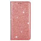 For Huawei Mate 20 Pro Ultrathin Glitter Magnetic Horizontal Flip Leather Case with Holder & Card Slots(Rose Gold) - 2