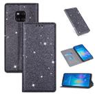 For Huawei Mate 20 Pro Ultrathin Glitter Magnetic Horizontal Flip Leather Case with Holder & Card Slots(Gray) - 1