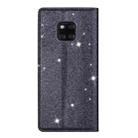 For Huawei Mate 20 Pro Ultrathin Glitter Magnetic Horizontal Flip Leather Case with Holder & Card Slots(Gray) - 4