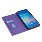 For Huawei Mate 20 Pro Ultrathin Glitter Magnetic Horizontal Flip Leather Case with Holder & Card Slots(Purple) - 6