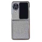 For OPPO Find N3 Flip High-flash Cardboard Electroplated TPU Phone Case(Silver) - 1