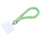 Universal Phone Four Strand Short Lanyard(Beige Green) - 1