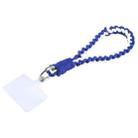 Universal Phone Four Strand Short Lanyard(Blue White) - 1